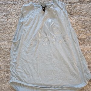 Adidas Light Blue Sleeveless Top